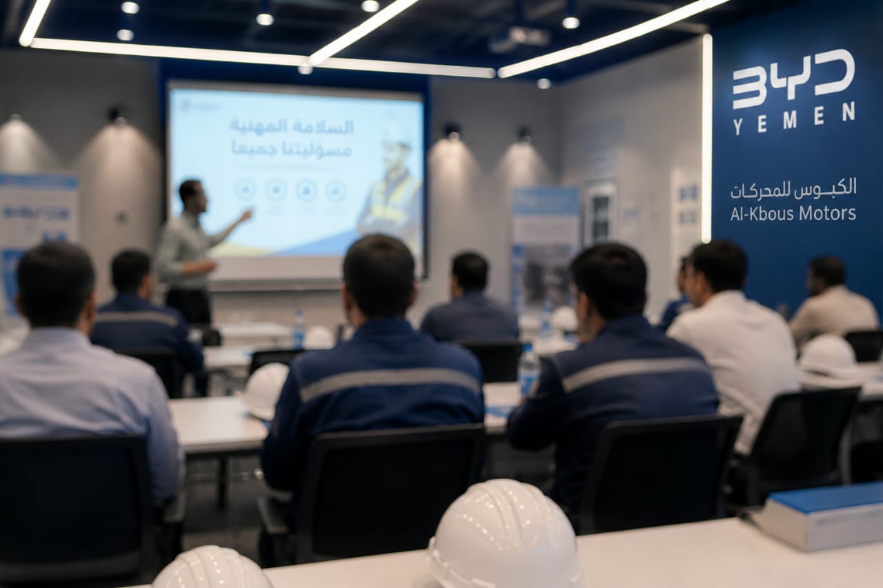 وكالة الكبوس للمحركات تنظم دورة تدريبية متخصصة لموظفيها في إجراءات السلامة المهنية