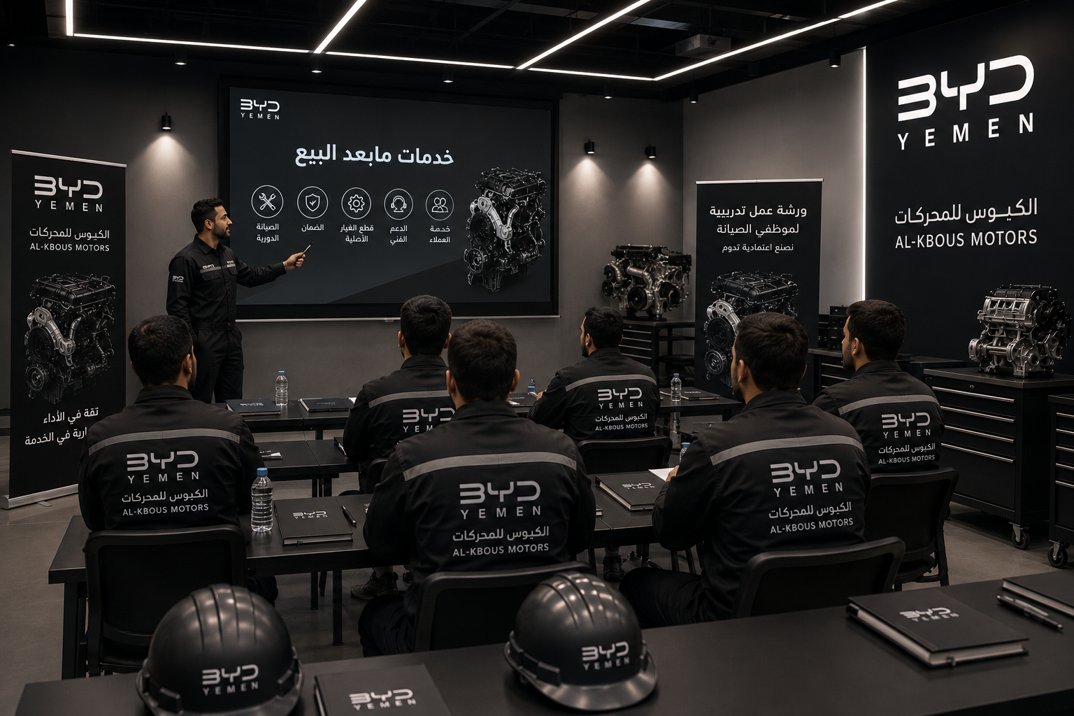 وكالة الكبوس للمحركات تنظم ورشة عمل موسعة لتعزيز جودة خدمات ما بعد البيع وفق معايير BYD العالمية